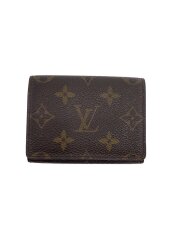 アンヴェロップ・カルト・ドゥ・ヴィジット_モノグラム・キャンバス/PVC/BRW/レディース