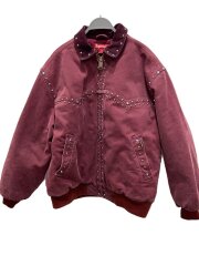 B.B.SIMON STUDDED WORK JACKET/ジャケット/L/コットン/レッド