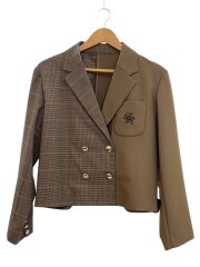 ショートテーラードジャケット/テーラードジャケット/one/ポリエステル/BRW/RWFJ234021