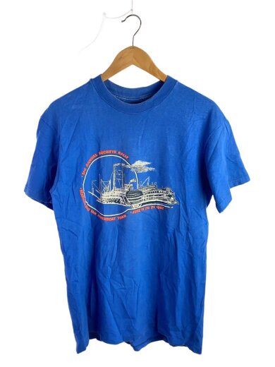 商品画像：Tシャツ/M/コットン/BLU/プリント 1