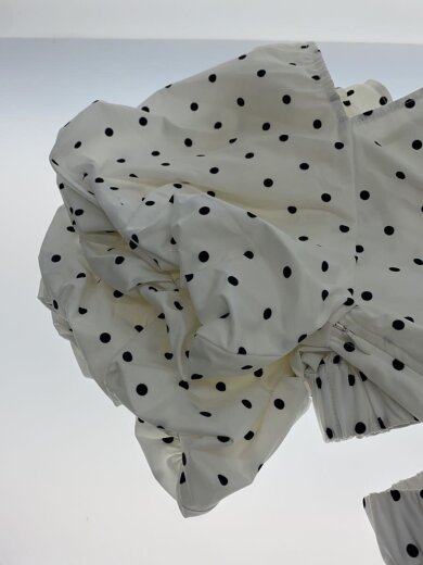 商品画像：半袖ワンピース/0/ポリエステル/WHT/ドット/サイドカットアウトワンピース// 6