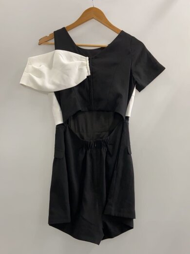 商品画像：Bicolor Ribbon-Motif Romper/ノースリーブワンピース/S/1252300234 2