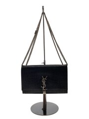 KATE クラシックケイト クロコ型押し タッセル チェーンショルダーバッグ/BCI354119・0516