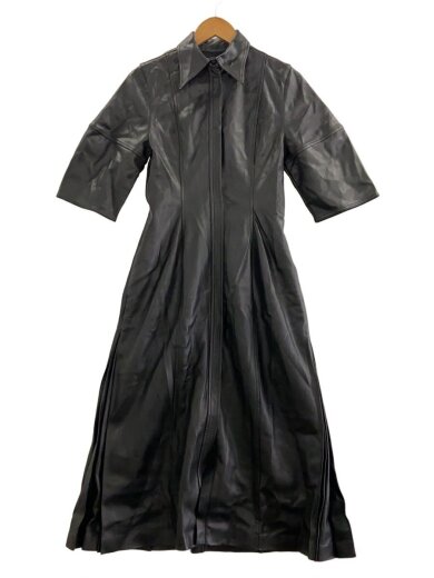 商品画像：FAUX LEATHER SHIRT DRESS/半袖ワンピース/36/22A85004 1