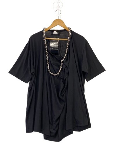 商品画像：24AW/チェーンネックカットソー/S/ウール/BLK/jn-t014// 1