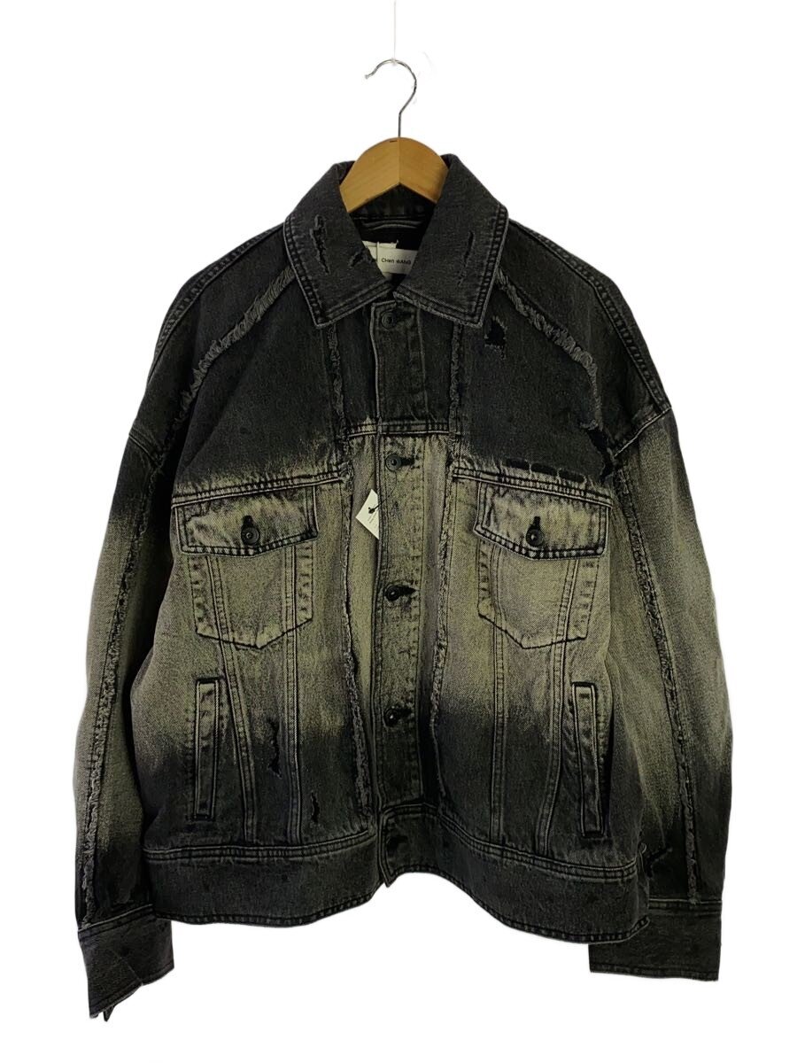 Feng Chen Wang / DENIM DECONSTRUCTED WASHED JACKET/Gジャン/M/デニム/FUS19JK03