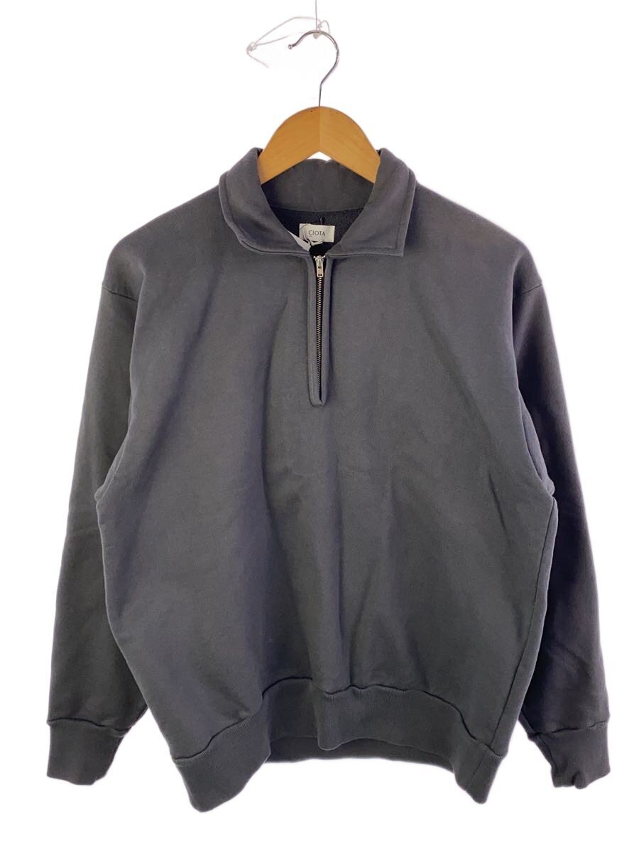 CIOTA / Half Zip Sweatshirt/スウェット/4/コットン/GRY/um46-cslm-146