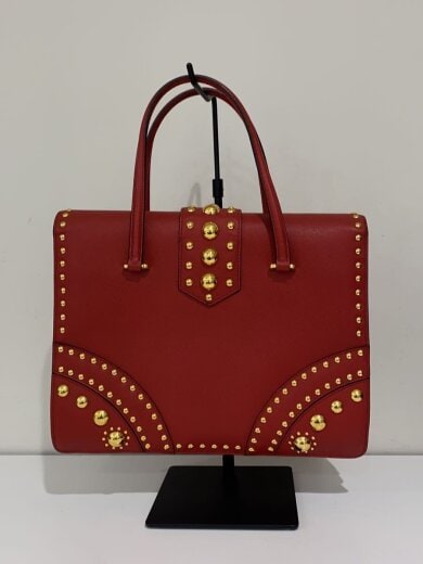 商品画像：ハンドバッグ/レザー/RED/サフィアーノ スタッズ 3