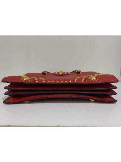 商品画像：ハンドバッグ/レザー/RED/サフィアーノ スタッズ 4