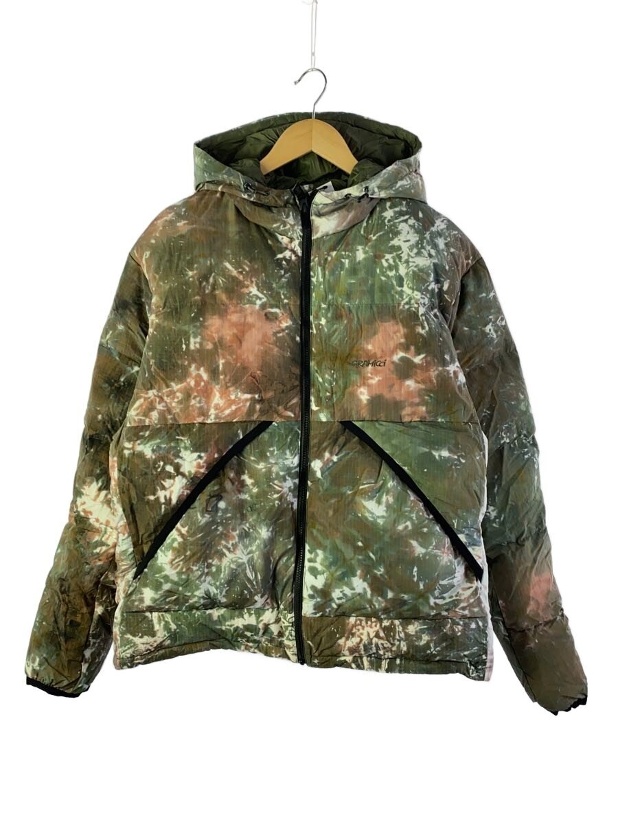 GRAMICCI / ダウンジャケット/XL/ナイロン/KHK/総柄/G5FU-J017