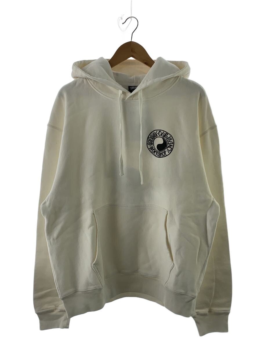 STUSSY × OUR LEGACY / BUANA PIGMENT DYED HOODIE/パーカー/XL/コットン/WHT/プリント