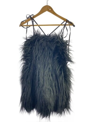 商品画像：キャミワンピース/FREE/フェイクファー/BLK/1223031007 1