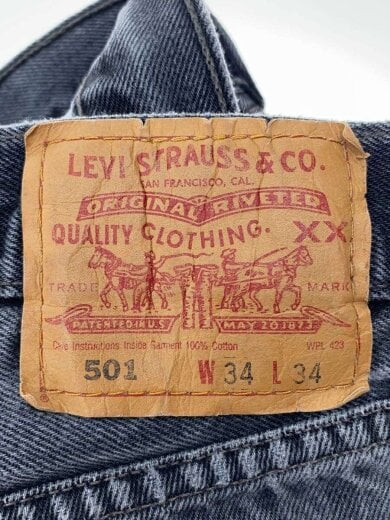 商品画像：ボトム/34/コットン/BLK/無地/501-0660 4