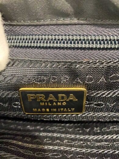 商品画像：ハンドバッグ/ナイロン/BLK/チェーンハンドル/変色有 7