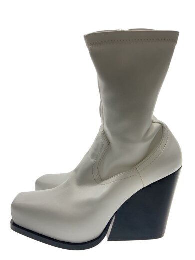商品画像：COWBOY STRETCH ALTER MAT ANKLE BOOTS/ブーツ/35/WHT/レザー 1