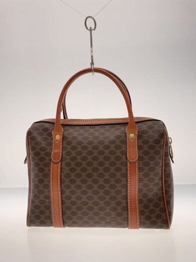 商品画像：OLD CELINE/マカダム柄ミニボストンバッグ/レザー/BRW 3