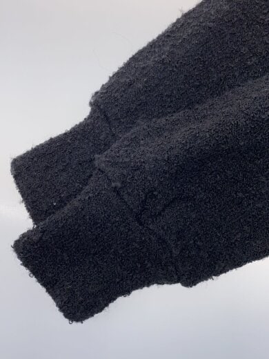 商品画像：ニット・セーター(薄手)/1/ウール/BLK/無地/RING YARN ZIP PULL-OVER/16715 5