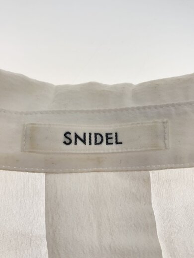 商品画像：フィッシュテールシャツワンピ/襟汚れ有/長袖ワンピース/0/ポリエステル/WHT 3