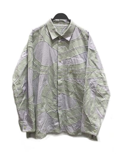 商品画像：D/SCENES/長袖シャツ/3/コットン/GRN/総柄/LA51FJ181 1