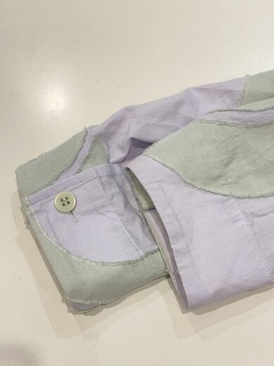 商品画像：D/SCENES/長袖シャツ/3/コットン/GRN/総柄/LA51FJ181 6