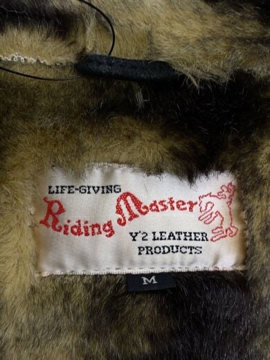 商品画像：レザージャケット・ブルゾン/M/山羊革/BLK/RIDING MASTER 3