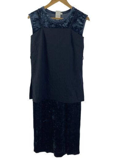 商品画像：キャミワンピース/FREE/ポリエステル/ネイビー/無地/SGH0021 1