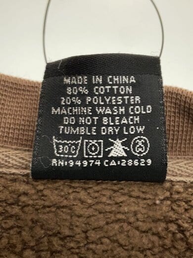 商品画像：スウェット/L/コットン/BRW/00s/ストックロゴクルーネックスウェット 4