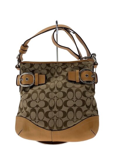 商品画像：ショルダーバッグ/キャンバス/BEG/f19682 1