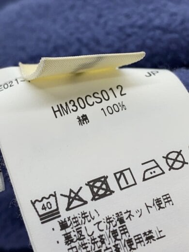 商品画像：HENLEY NECK SWEATSHIRT/ヘンリーネックスウェット/S/コットン/ブルー/HM30CS012 5