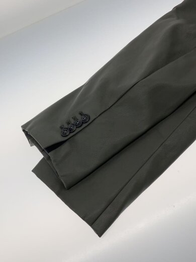 商品画像：テーラードジャケット/--/フェイクレザー/GRY/SAMPLE 4