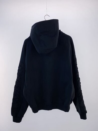 商品画像：xtonz/パーカー/L/コットン/BLK/シャーリングナイロンコットンフーディー 2