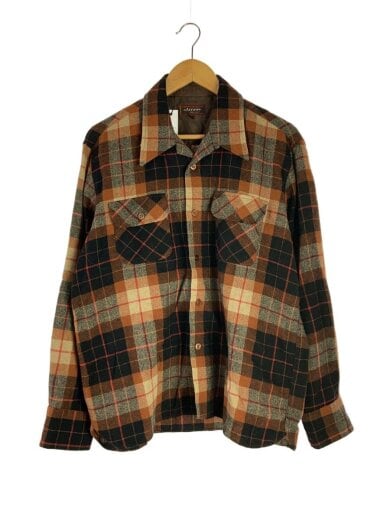 商品画像：長袖シャツ/L/ウール/ORN/チェック 1