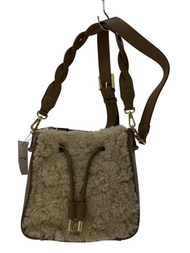 商品画像：ショルダーバッグ/フェイクファー/BEG/無地 1