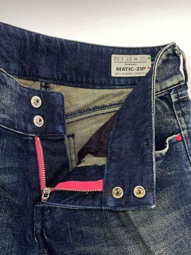 商品画像：MATIC-ZIP/ボトム/27/コットン/インディゴ/無地/00e8m200008BF03 3