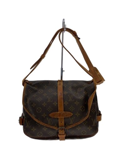 商品画像：1)ソミュール30_モノグラム・キャンバス/PVC/BRW 1