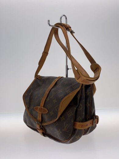 商品画像：1)ソミュール30_モノグラム・キャンバス/PVC/BRW 2