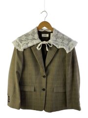 テーラードジャケット/one/コットン/BRW/チェック/SWFJ254156