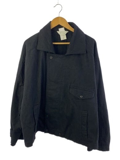 画像：ANCELLMジャケット/2/ウール/BLK/PILLING WOOL DOUBLE BLOUSON/ANC-JK601