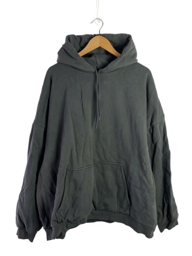 商品画像：パーカー/XL/コットン/GRY/無地/ダブルフェイスプルオーバーパーカー 1