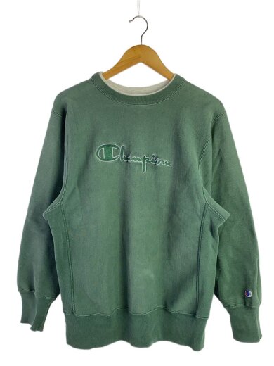 商品画像：スウェット/L/コットン/GRN/無地/刺繍タグ/ロコ 1