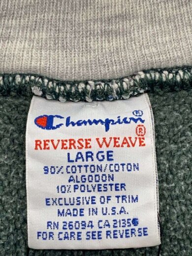 商品画像：スウェット/L/コットン/GRN/無地/刺繍タグ/ロコ 3