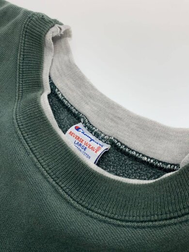商品画像：スウェット/L/コットン/GRN/無地/刺繍タグ/ロコ 5