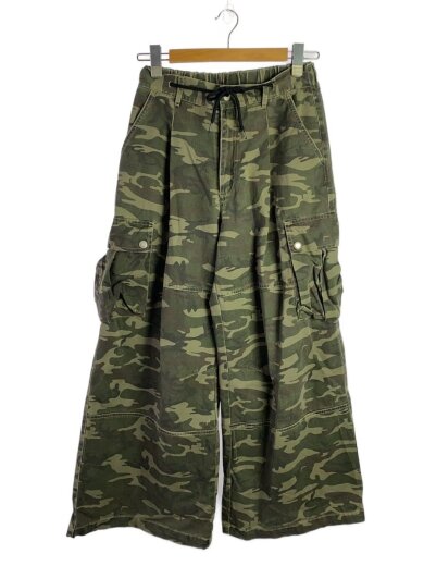 商品画像：MAISONPRINCE/WIDE FIT/CAMO CARGO PANTS/コットン/KHK/カモフラ 1