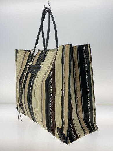 商品画像：トートバッグ/レザー/IVO/ストライプ/236702 2