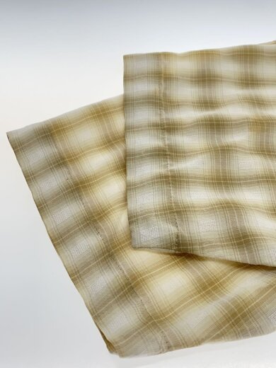 商品画像：ELLIOTT オープンカラー/半袖シャツ/L/レーヨン/BEG/オンブレCK 4