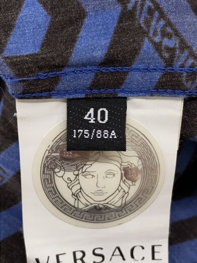 商品画像：長袖シャツ/40/コットン/BLU/総柄/0443D8BA786B1 4