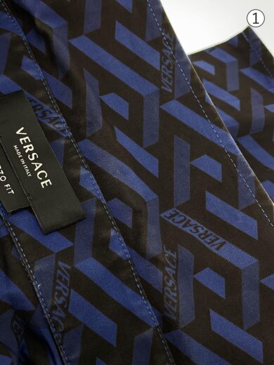 商品画像：長袖シャツ/40/コットン/BLU/総柄/0443D8BA786B1 7