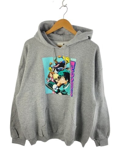 商品画像：キャラクターパーカー/僕のヒーローアカデミア/パーカー/XXL/コットン/GRY 1