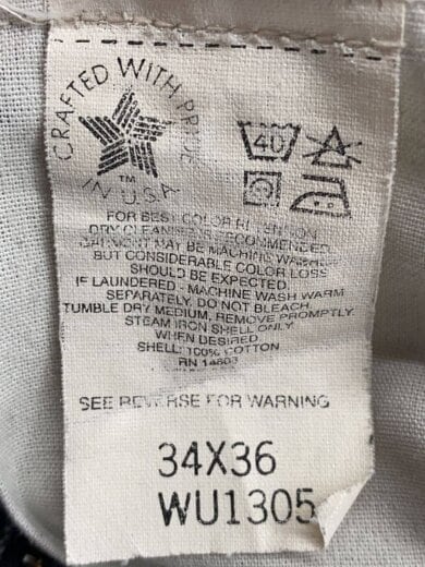 商品画像：ボトム/34/コットン/BLK/WU1305 5