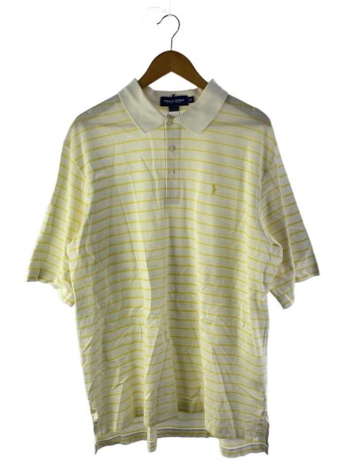 商品画像：ポロシャツ/XL/コットン/WHT/ボーダー 1